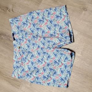 Vineyard Vines Breaker Floral Short men blue white cotton blend size 42